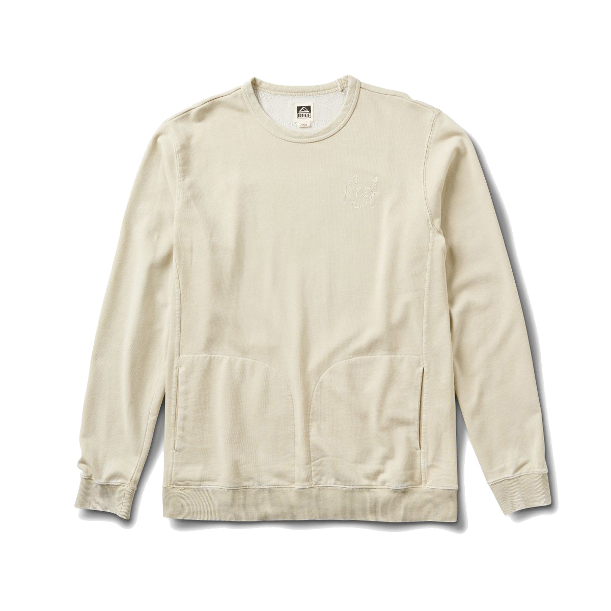 חולצת גברים ארוכה שמנת ריף Reef CROSSING CREW