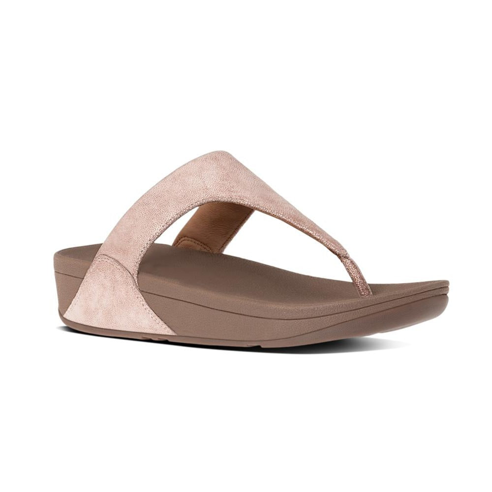 פיט פלופ שימי רוז גולד Fit-Flop Shimmy Suede Toe Post Rose Gold (4538693451850)