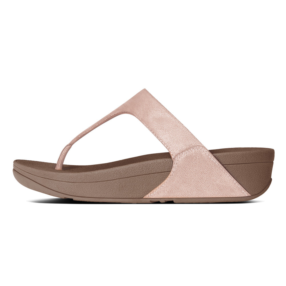 פיט פלופ שימי רוז גולד Fit-Flop Shimmy Suede Toe Post Rose Gold (4538693451850)