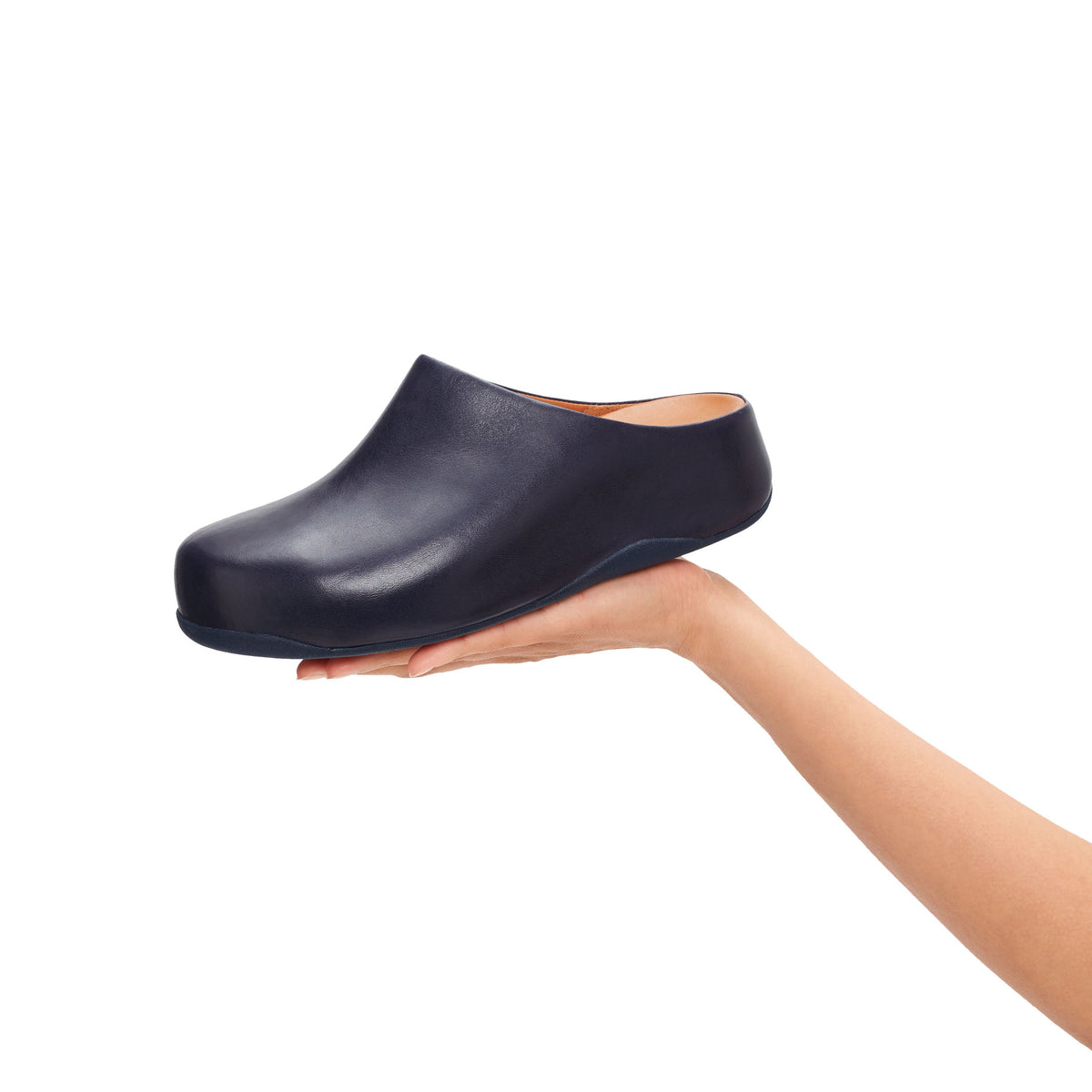 Fit-Flop Shuv Leather Midnight Navy שוב עור כחול פיט פלופ נעלי נשים
