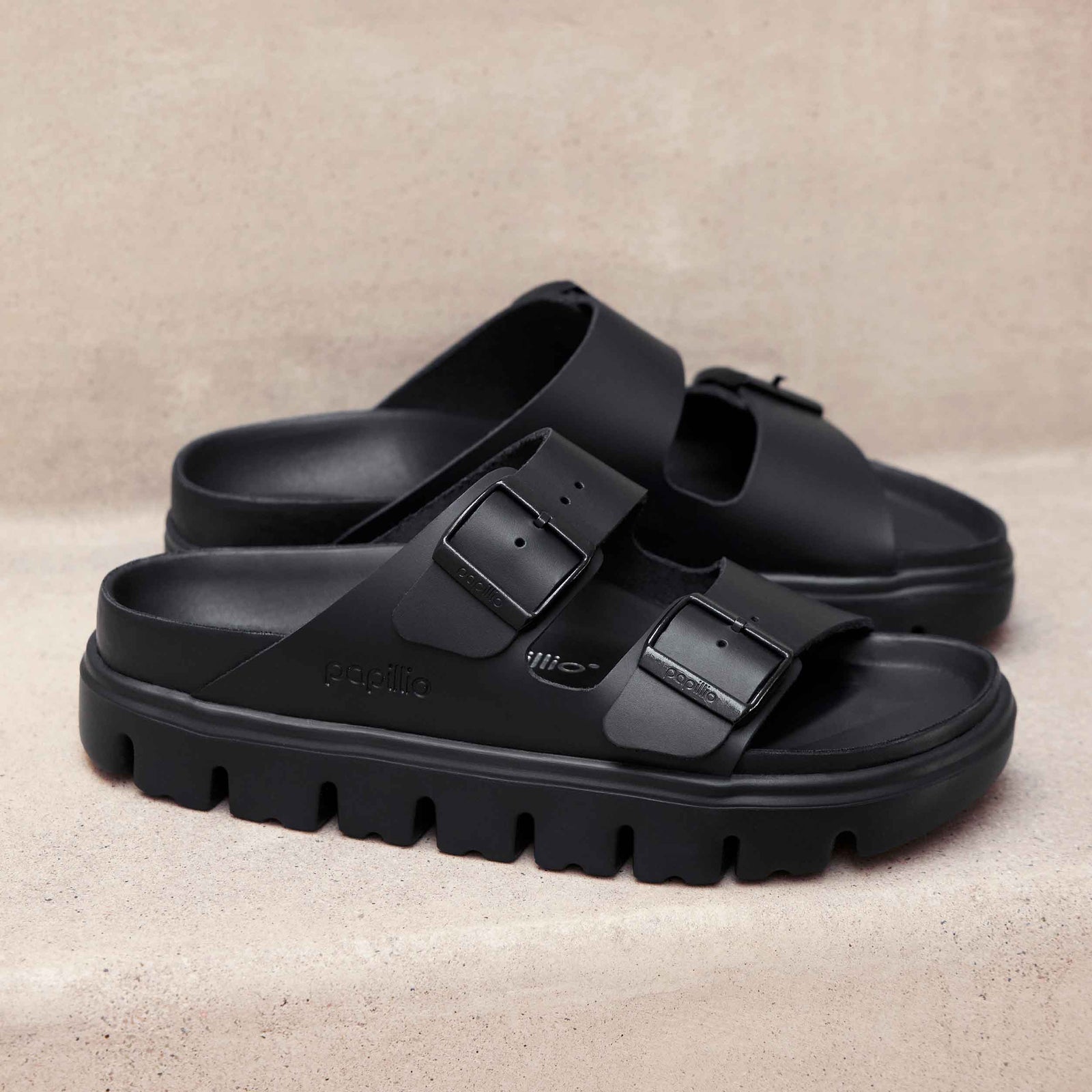 Birkenstock Arizona PAP Chunky Black בירקנשטוק כפכפי נשים