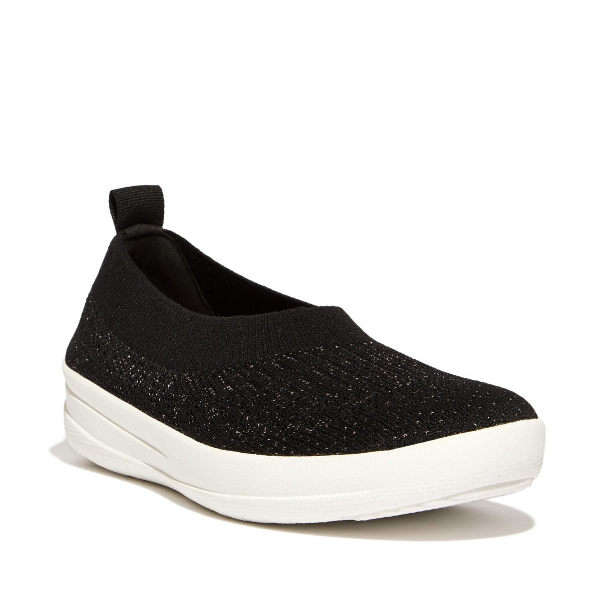 Fit-Flop Uberknit Slip-On Ballerina Black Rose Gold  אוברניט שחור רוז גולד פיט פלופ נעלי נשים