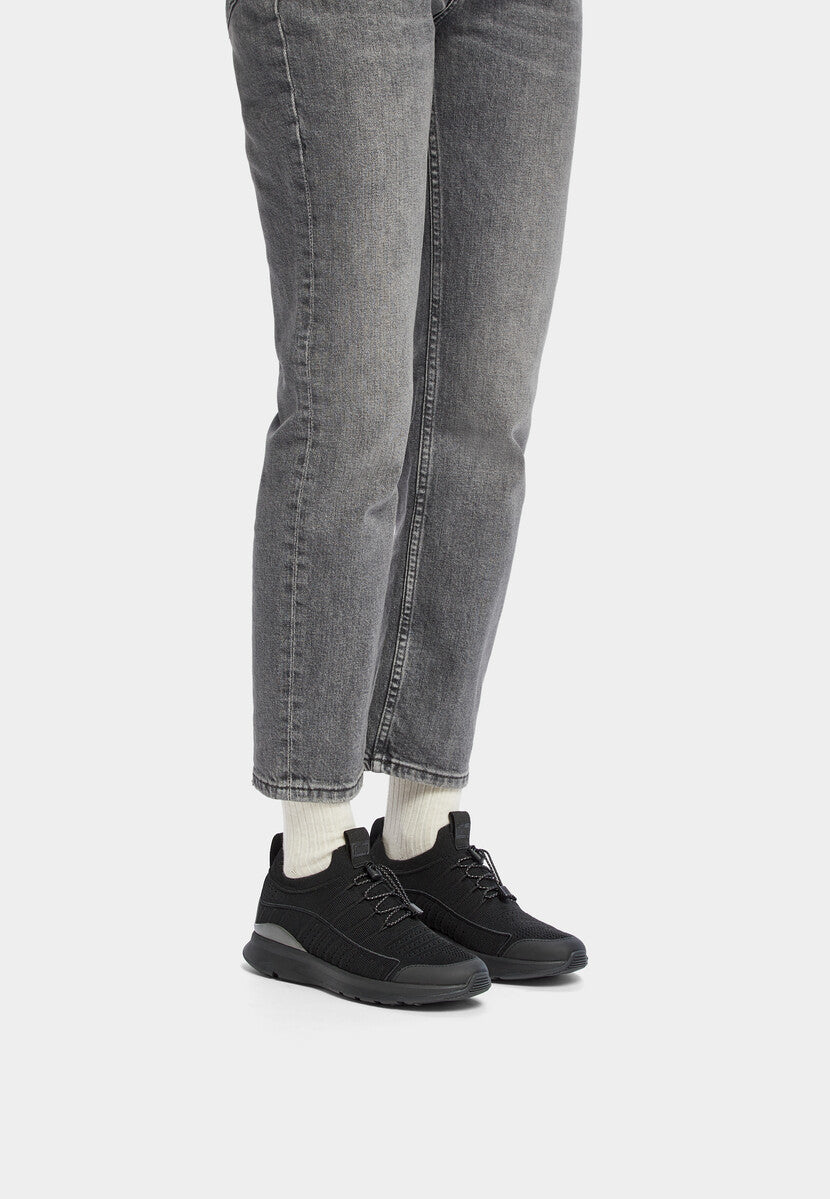 Fit-Flop Vitamin FF Metal-Pop Knit Black Silver  ויטמין FF שחור סילבר פיט פלופ נעלי נשים