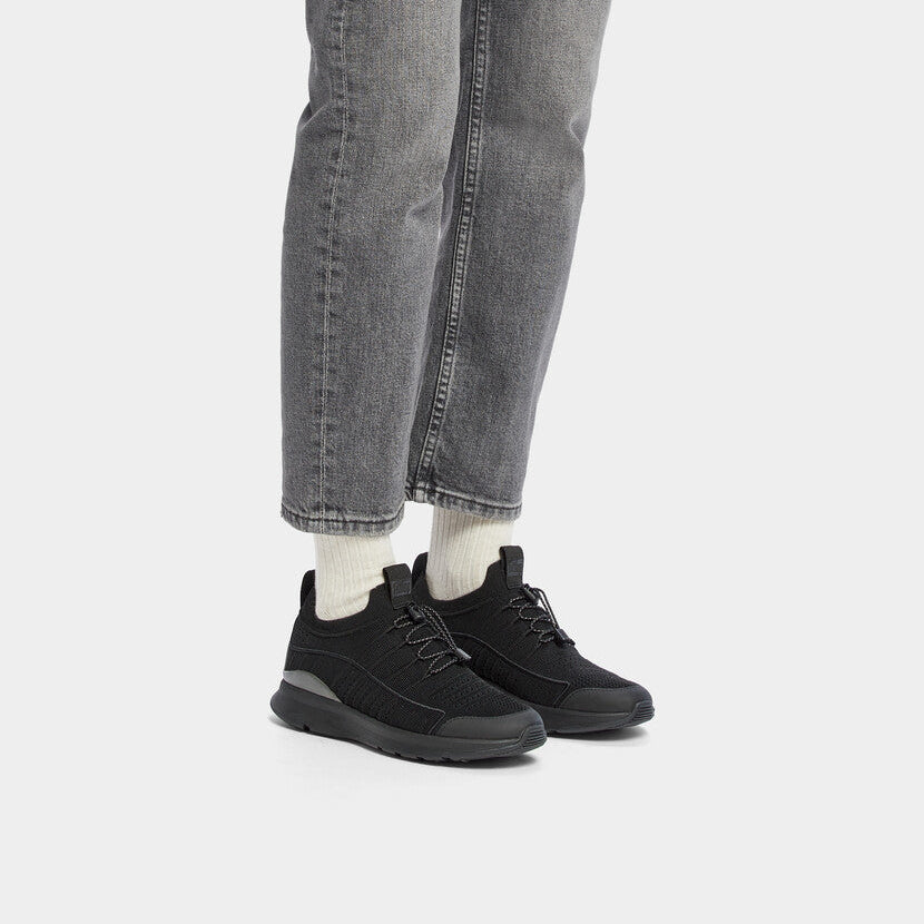 Fit-Flop Vitamin FF Metal-Pop Knit Black Silver סניקרס פיט פלופ נעלי נשים