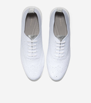 נעלי נשים קול האן  Cole Haan Zerogrand Stitchlite OX White Knit Argento (4531381141578)