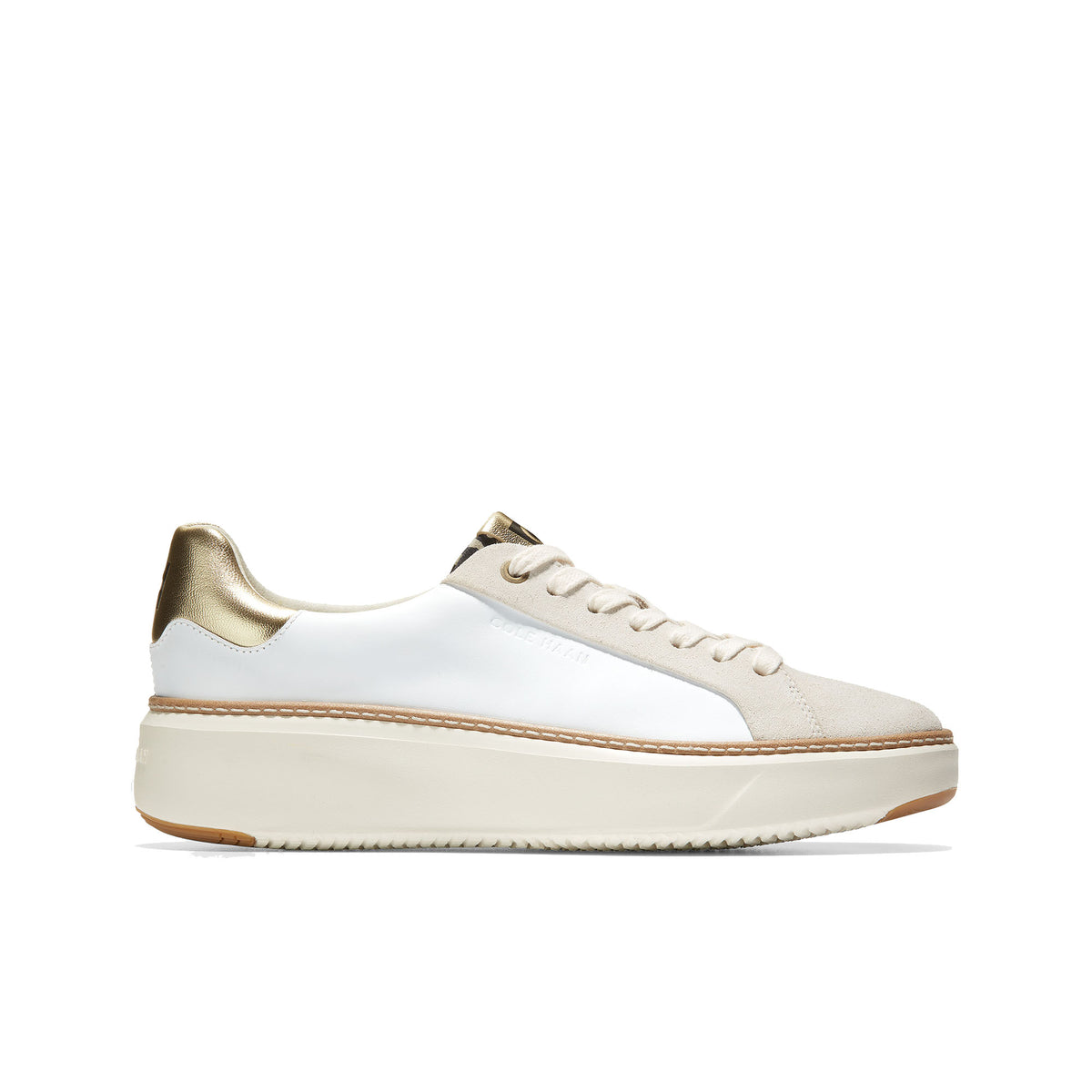 Cole Haan קול האן נעלי נשים Grandpro Topspin Sneaker Optc Wht Leo
