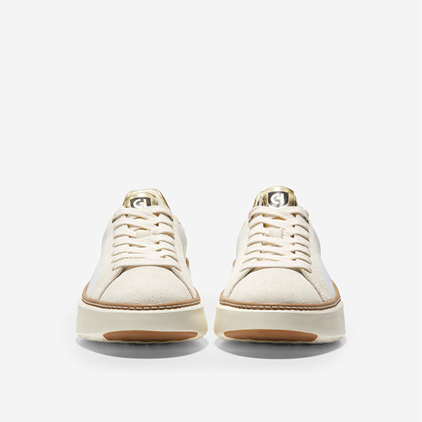 Cole Haan קול האן נעלי נשים Grandpro Topspin Sneaker Optc Wht Leo