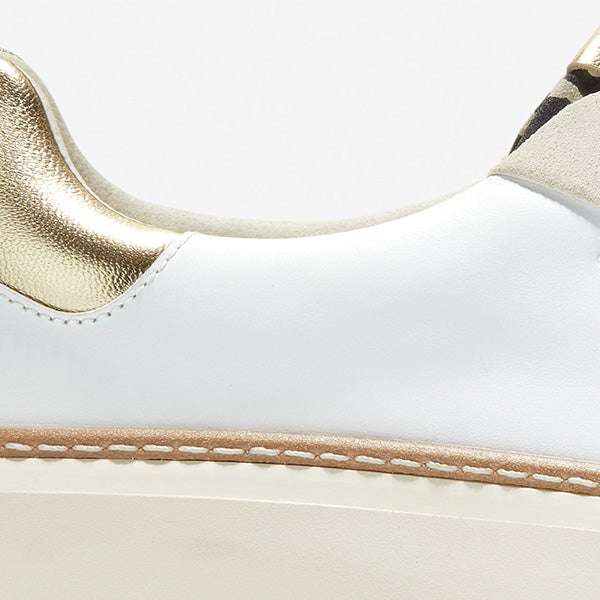 Cole Haan קול האן נעלי נשים Grandpro Topspin Sneaker Optc Wht Leo