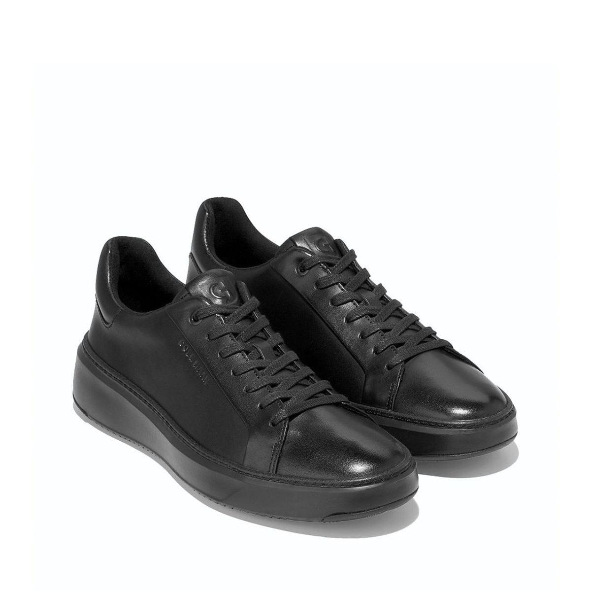 Cole Haan Grandpro Topspin Sneaker Black Leather Black קול האן נעלי גברים