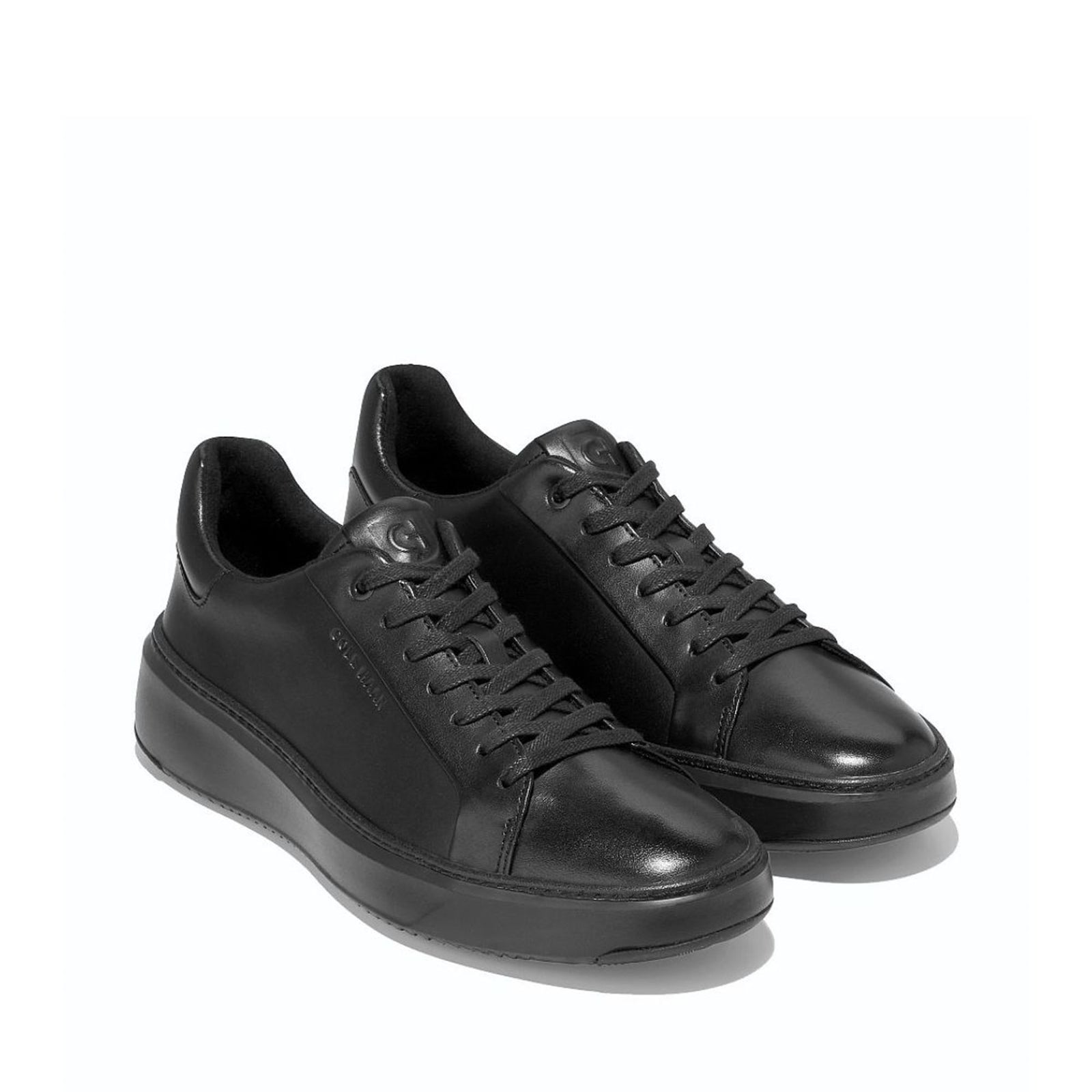Cole Haan Grandpro Topspin Sneaker Black Leather Black קול האן נעלי גברים