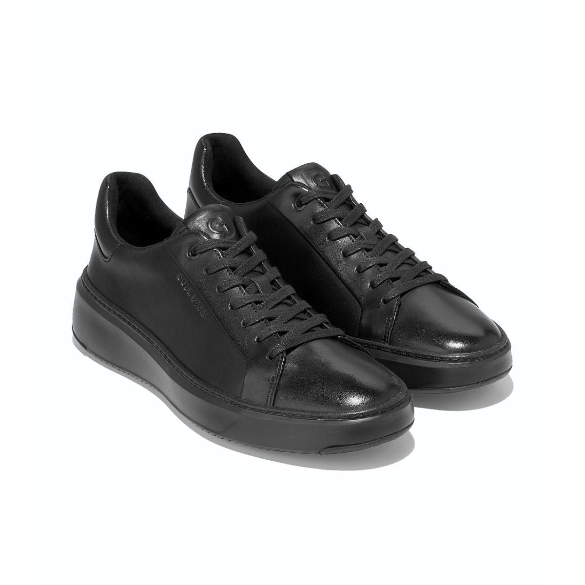 Cole Haan Grandpro Topspin Sneaker Black Leather Black קול האן נעלי גברים