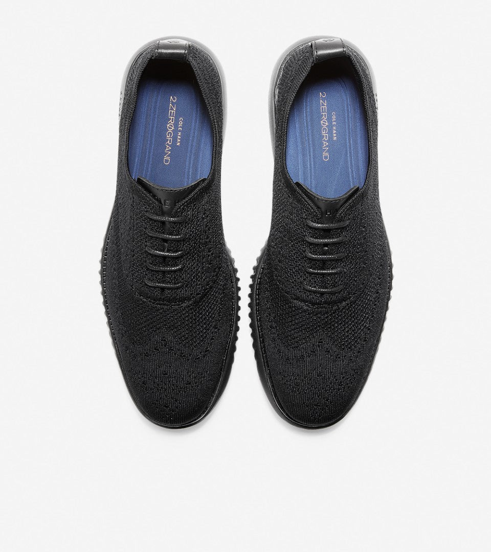 Cole Haan נעלי גברים קול האן Zerogrand Stitchlite Oxford Black