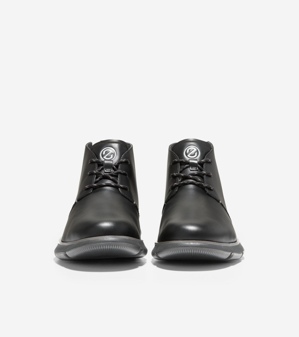 Cole Haan Zerogrand Chukka Wp Black Pavement מגפי גברים קול האן