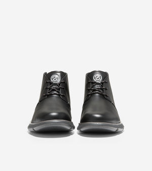 Cole Haan Zerogrand Chukka Wp Black Pavement מגפי גברים קול האן