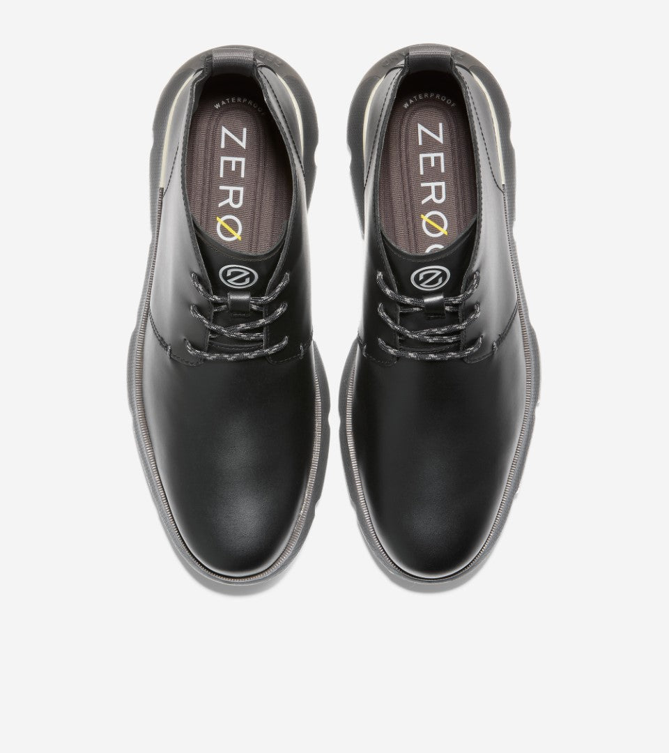 Cole Haan Zerogrand Chukka Wp Black Pavement מגפי גברים קול האן