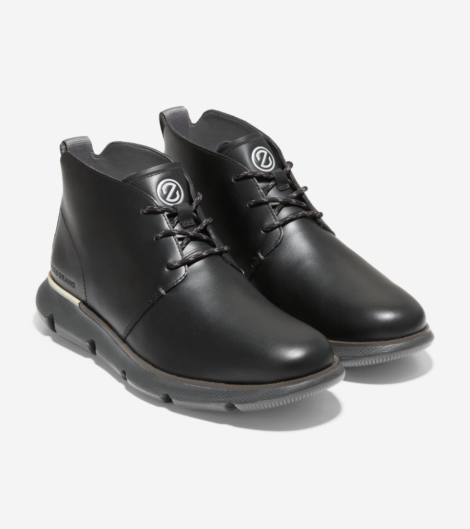 Cole Haan Zerogrand Chukka Wp Black Pavement מגפי גברים קול האן