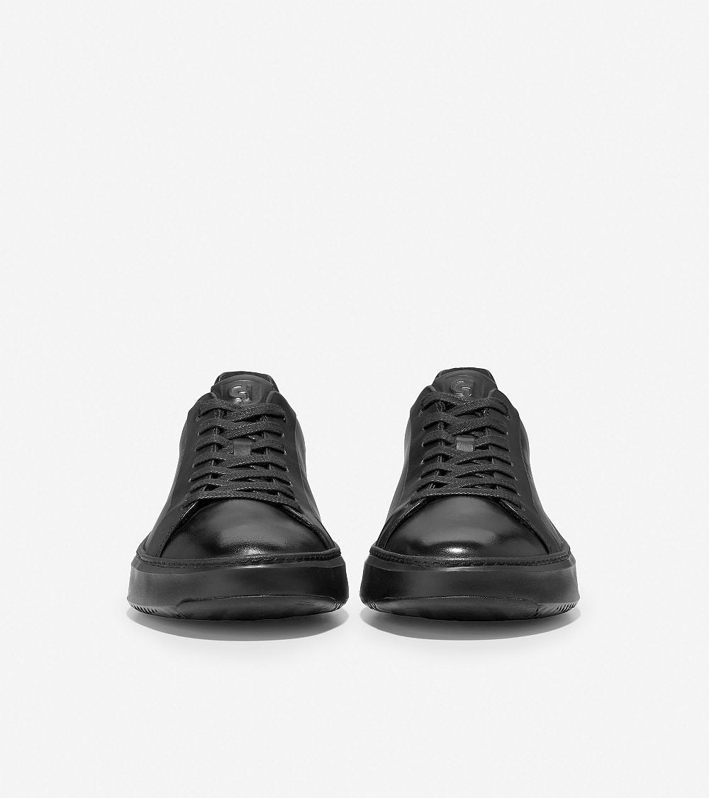 Cole Haan Grandpro Topspin Sneaker Black Leather Black קול האן נעלי גברים